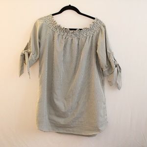 Striped Off the Shoulder Top